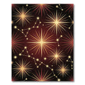 Radiant Gold Starburst Constellation Rug