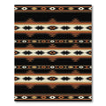 Southwestern Earth Tone Geometric Striped Rug