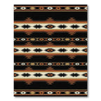 Southwestern Earth Tone Geometric Striped Rug