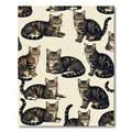 Detailed Brown Tabby Cat Portrait Series Rug