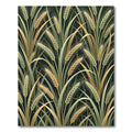 Golden Wheat Stalks Botanical Illustration Rug