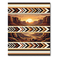 Southwestern Sunset Canyon Geometric Stripe Rug