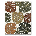 Earthy Tone Monstera Tropics Rug