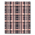 Rose Gold Plaid Lattice Rug
