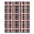 Rose Gold Plaid Lattice Rug
