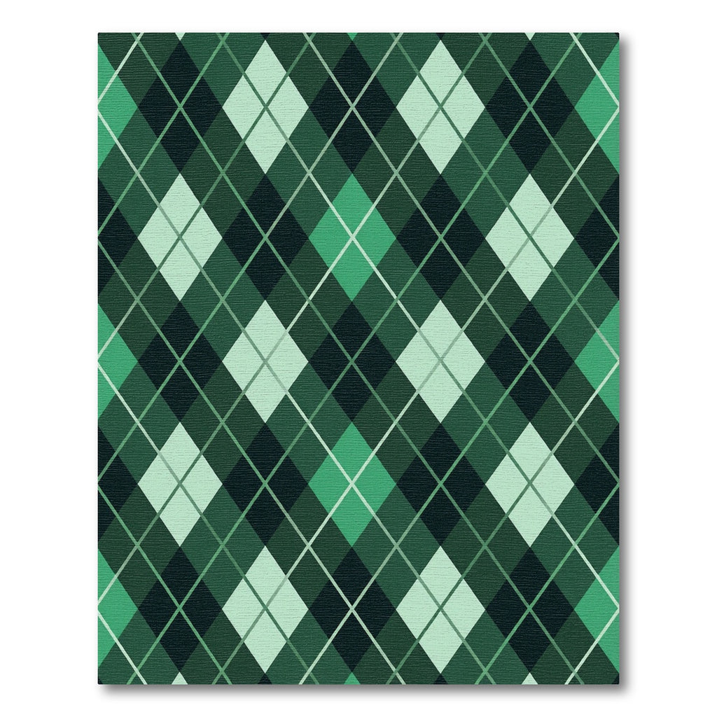 Emerald Green Diamond Lattice Rug