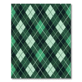 Emerald Green Diamond Lattice Rug