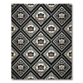 Tribal Face Diamond Geometric Rug