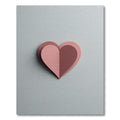Pink Layered Heart Vignette Rug