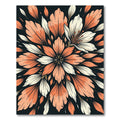 Orange Cream Floral Burst Rug