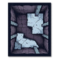 Ruinous Stone Dungeon Isometric View Rug