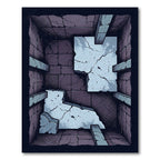 Ruinous Stone Dungeon Isometric View Rug