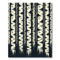 Eerie Monochrome Birch Forest Eyes Rug