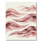 Reddish Pink Watercolor Swirls Rug