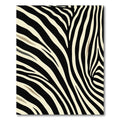 Black Cream Zebra Stripe Rug