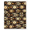 Serpent Scale Earth Tone Onyx Mosaic Rug