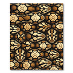 Serpent Scale Earth Tone Onyx Mosaic Rug