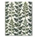 Sage Green Botanical Fern Leaf Rug