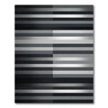 Monochrome Horizontal Stripe Composition Rug