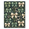 Elegant Sage and Cream Ribbon Floral Rug