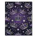 Regal Purple Crown Celestial Starry Sky Rug