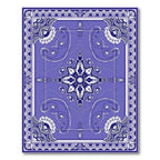 Classic Indigo Floral Medallion Rug