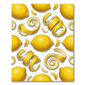 Sunny Lemon Fruit Citrus Peel Rug