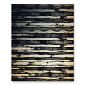 Monochromatic Textured Stripe Accordion Rug