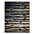Monochromatic Textured Stripe Accordion Rug