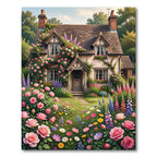 Charming Pink Roses Cottage Garden Rug