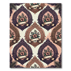 Ornate Victorian Floral Cameo Flourish Rug