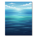 Abstract Ocean Horizon Water Ripples Rug