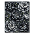 Monochromatic Lush Peony Garden Rug