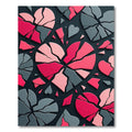 Pink Gray Broken Hearts Composition Rug