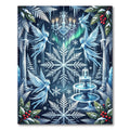 Winter Fairy Chandelier Snowflake Ice Palace Rug