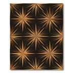 Golden Starburst Geometric Backdrop Rug