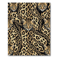 Gold Ocelot Chain Print Rug