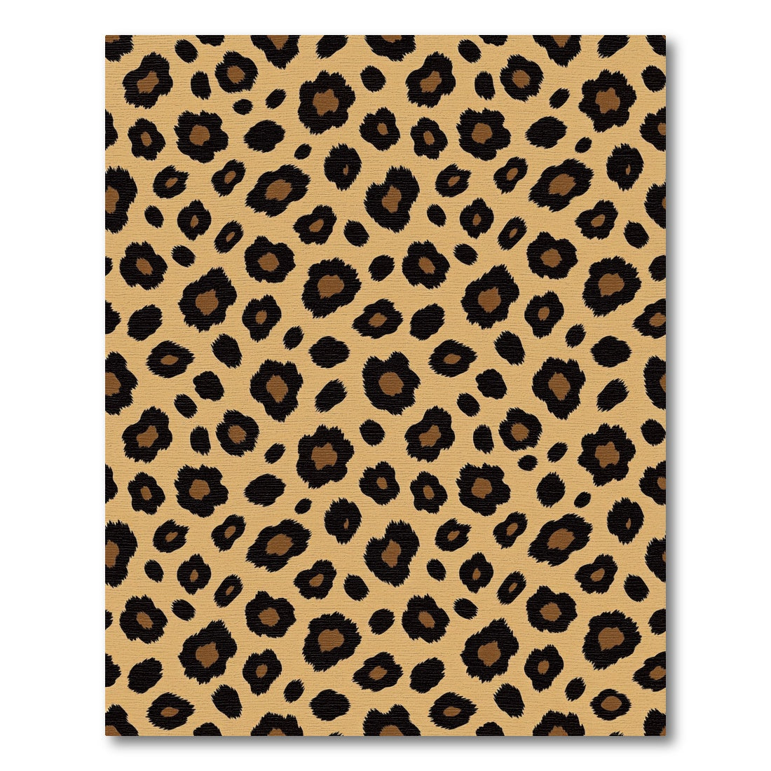 Wild Animal Spots Leopard Print Rug