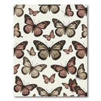 Soft Pink and Beige Butterfly Garden Rug