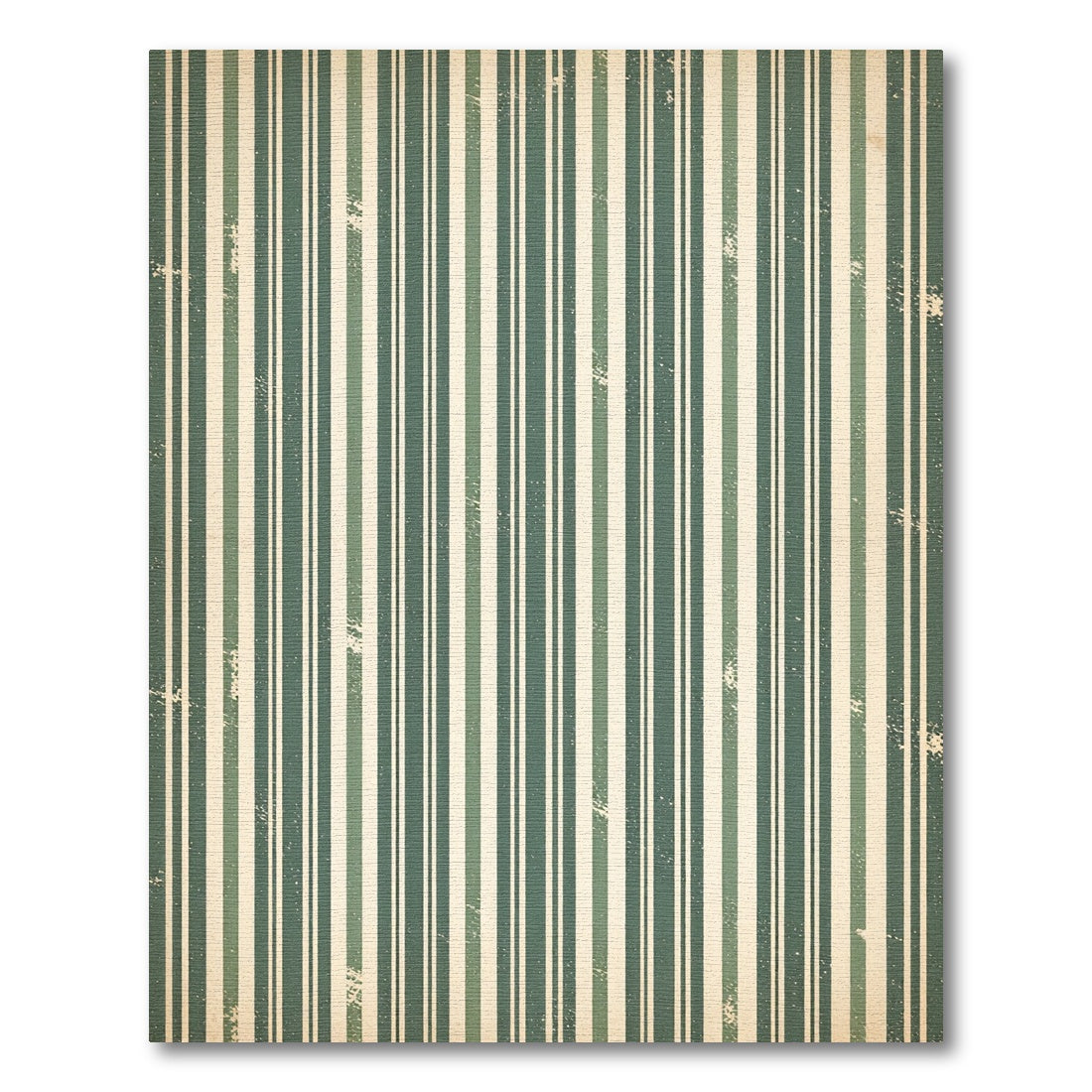 Vintage Sage Vertical Stripe Texture Rug