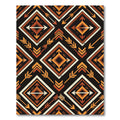 Earthy Southwestern Arrow Geometric Diamond Rug