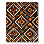 Earthy Southwestern Arrow Geometric Diamond Rug