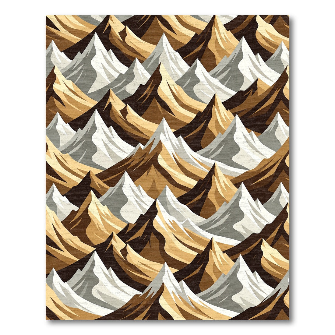 Earthy Tones Mountain Ridge Rug