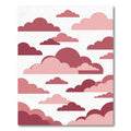 Crimson Pink Cloudscape Rug