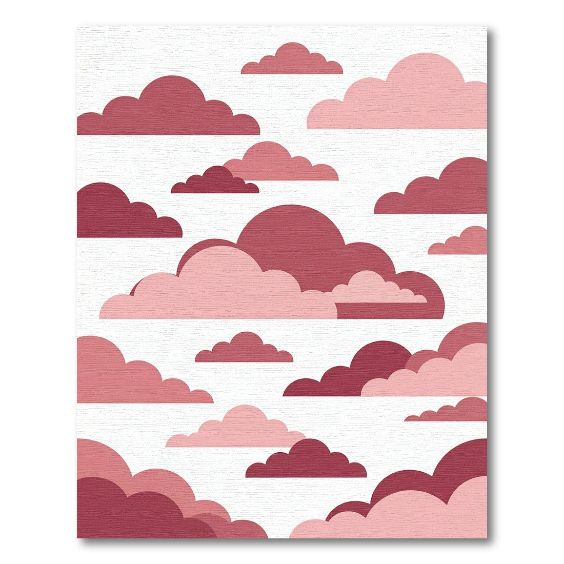 Crimson Pink Cloudscape Rug