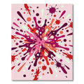 Radiant Pink Splash Burst Rug