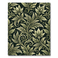 Elegant Sage Green Acanthus Scroll Rug