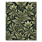 Elegant Sage Green Acanthus Scroll Rug