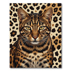 Golden Feline Leopard Spot Rug