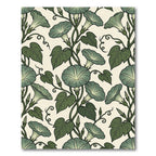 Botanical Morning Glory Sage Floral Rug